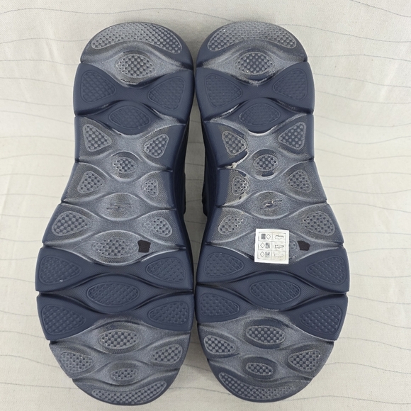 Skechers Womens Go Walk Flex SKX Navy Blue Sandals Shoes 141477 Size 12 EUC - Picture 9 of 10
